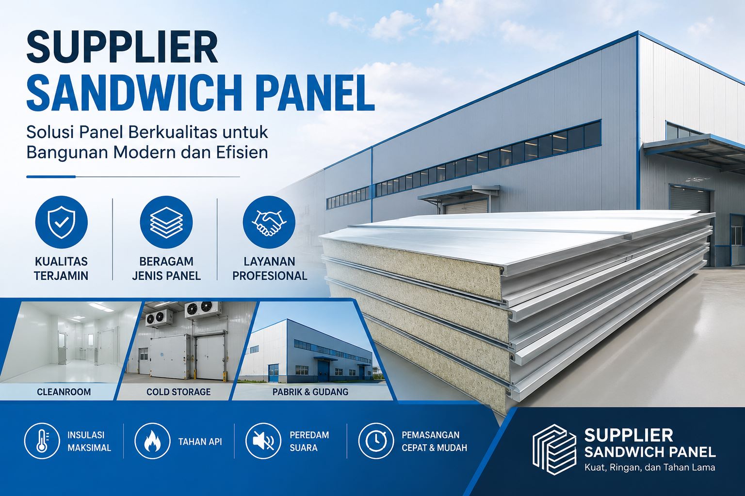 Supplier Sandwich Panel Berkualitas
