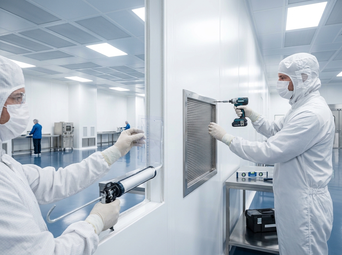 Proses Pembangunan Dinding Modular oleh Kontraktor Cleanroom Profesional